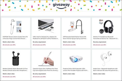 Amazon Giveaways: Your chance to win thousands of prizes .